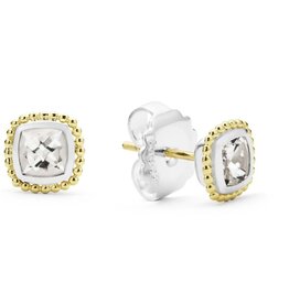LAGOS Color Caviar White Topaz Caviar Stud Earrings