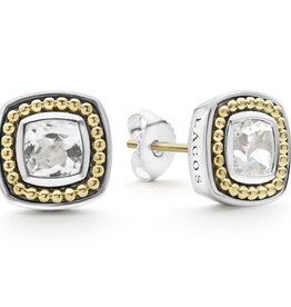 LAGOS Color Caviar White Topaz Stud Earrings