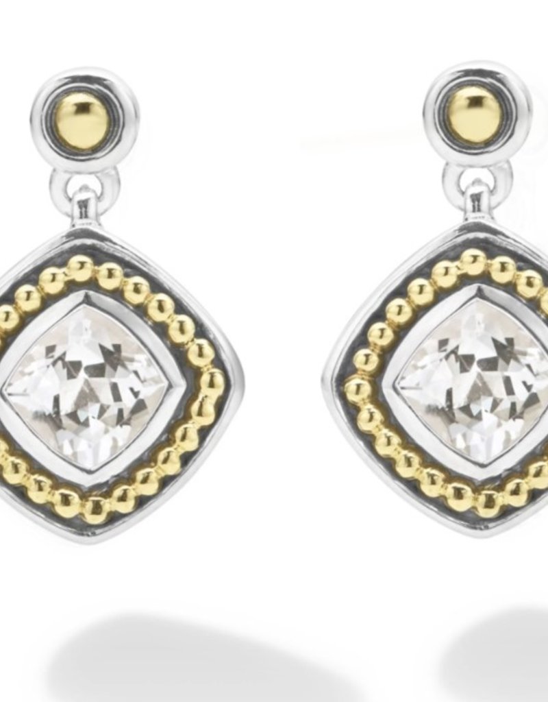 LAGOS Color Caviar White Topaz Drop Earrings