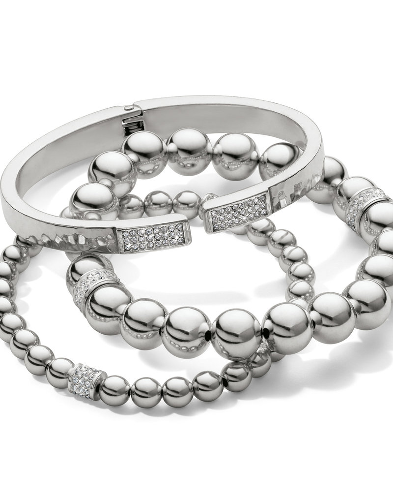Meridian Petite Silver Stretch Bracelet
