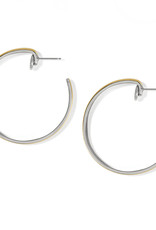 Ferrara Entrata Gold Hoops in Medium