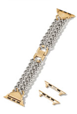 KENDRA SCOTT Whitley Double Chain Watch Band Two Tone M/L