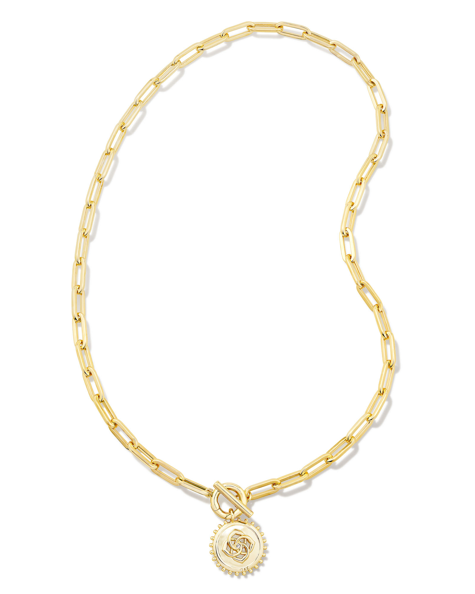 Remington 14k Yellow Gold Y Necklace in White Diamonds | Kendra Scott