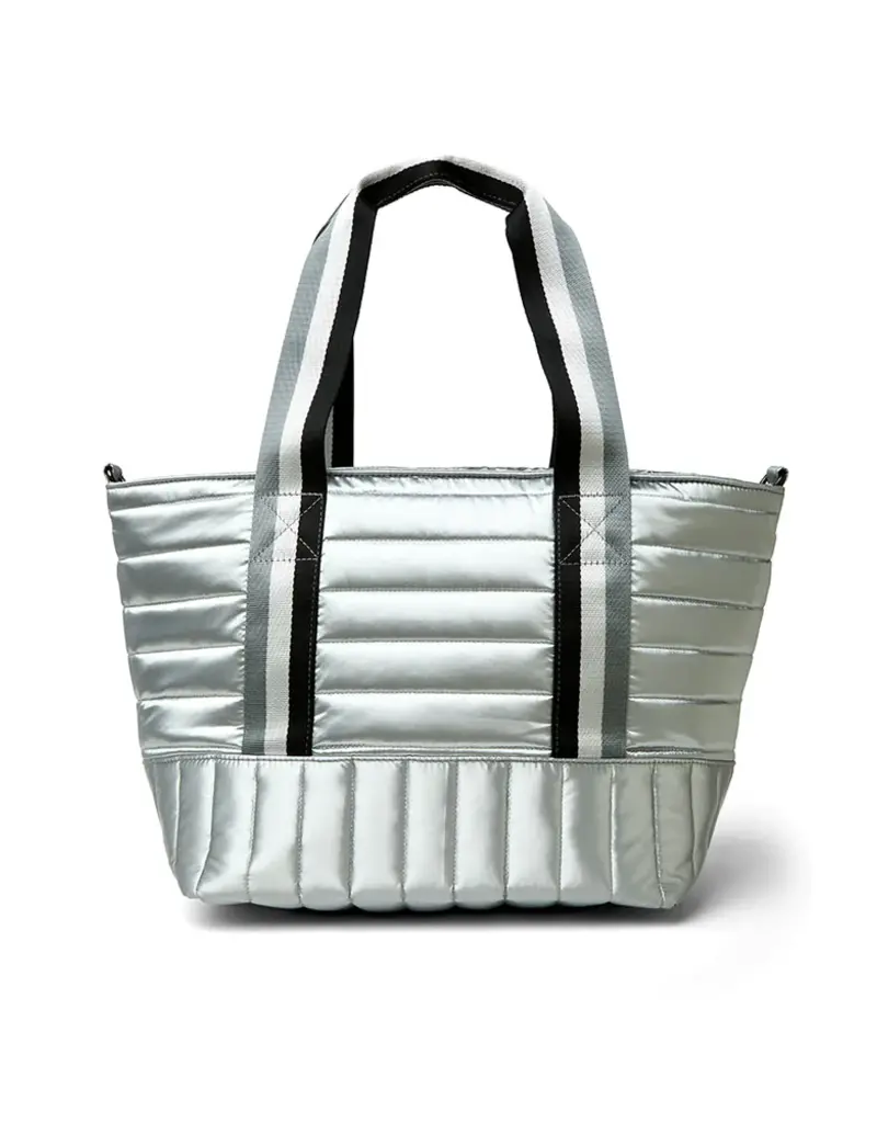 Think Royln Wingman Bag In Silver Liquid in Black