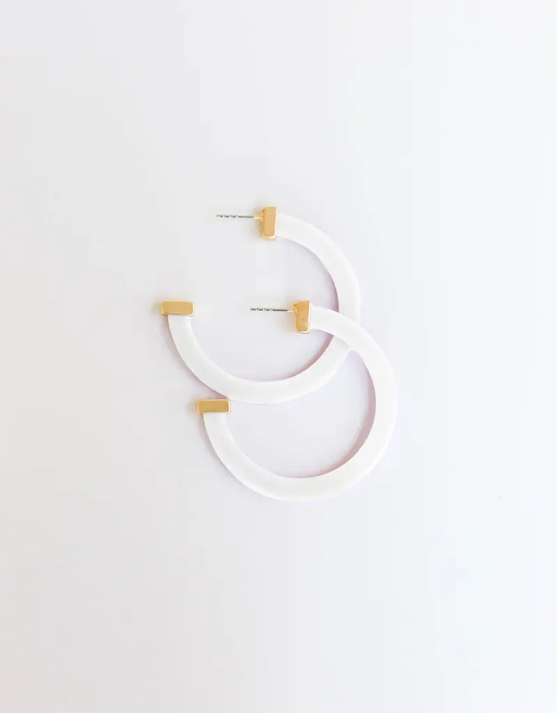 J.HOFFMAN'S Large Classic Acrylic Hoops