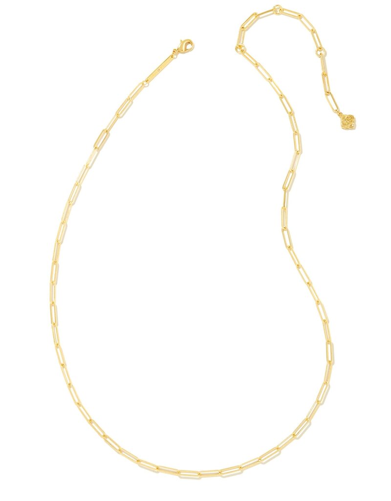 Kendra Scott Ashton Half Chain Necklace Gold - White Pearl - Savvy Blake LLC