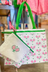 TWO'S COMPANY Pickleball Tote in Pink