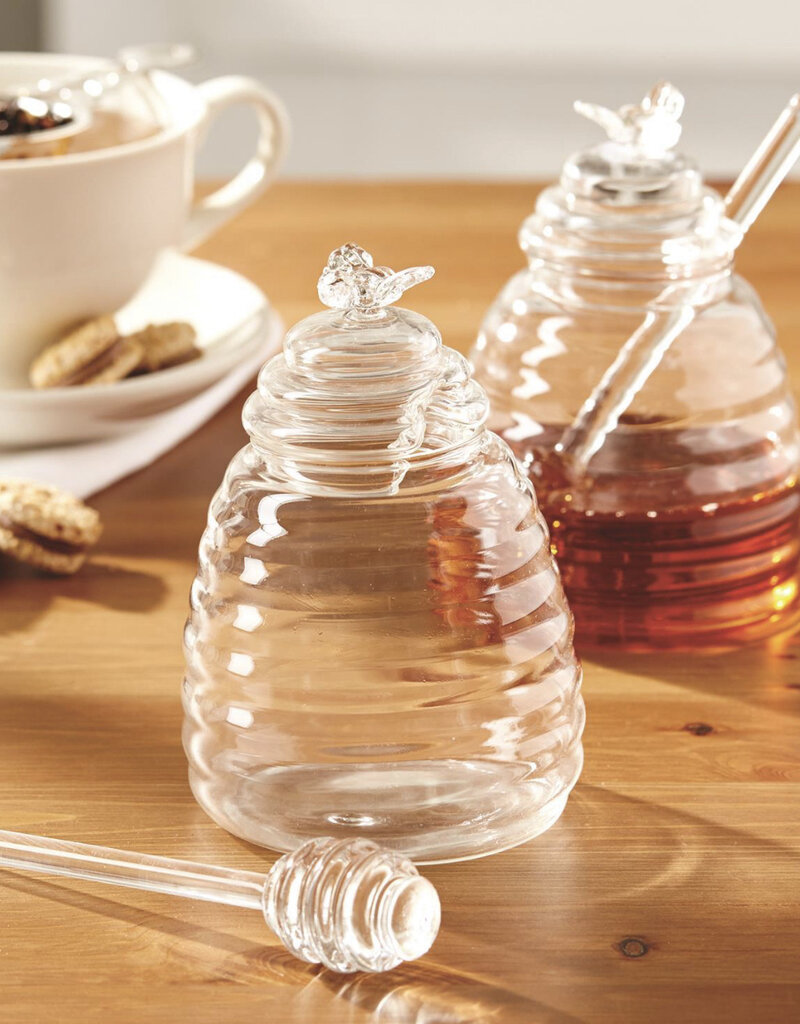 TWO'S COMPANY Honey Pot  w/ Dipping Stick