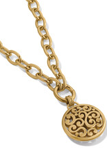 Contempo Medallion Gold Charm Necklace