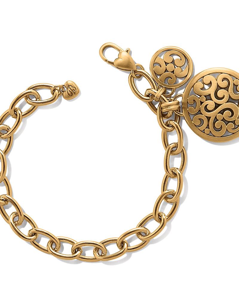 Contempo Medallion Gold Link Bracelet