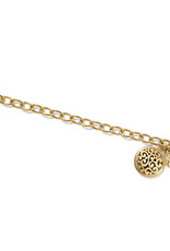 Contempo Medallion Gold Link Bracelet