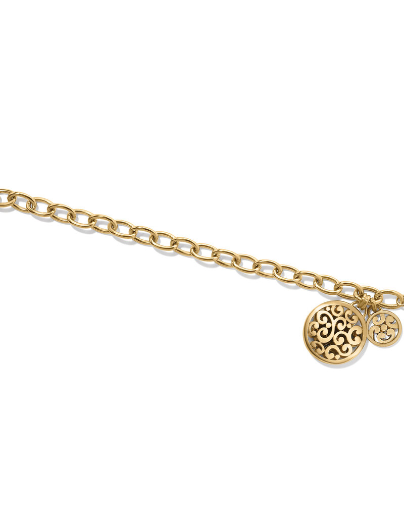 Contempo Medallion Gold Link Bracelet