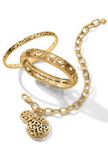 Contempo Medallion Gold Link Bracelet