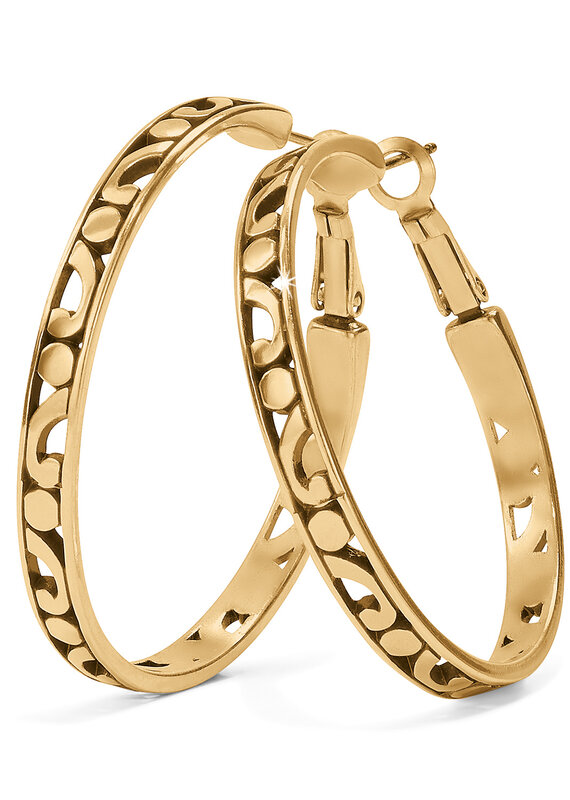 Contempo Gold Large Hoop