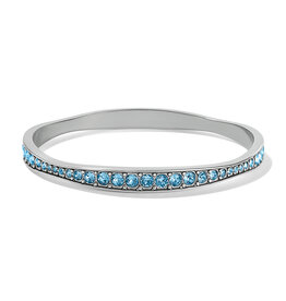 Light Hearted Bangle in Aqua