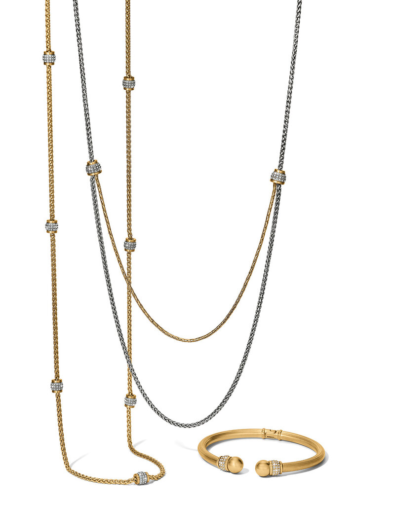 Meridian Petite Long Necklace in Gold