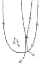 Meridian Petite Y Pearl Necklace