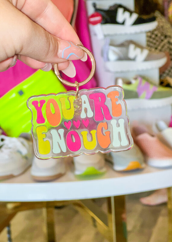MARY SQUARE You Are Enough Key Chain
