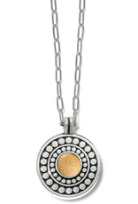 Pebble Dot Medali Reversible Necklace in Pearl