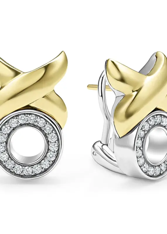 LAGOS Embrace 18K Gold XO Diamond Earrings