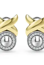 LAGOS Embrace 18K Gold XO Diamond Earrings