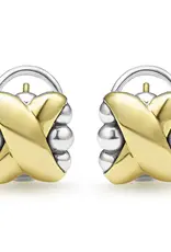 LAGOS Embrace Two-Tone X Omega Clip Earrings