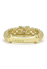 LAGOS Embrace 18K Gold X Caviar Diamond Ring