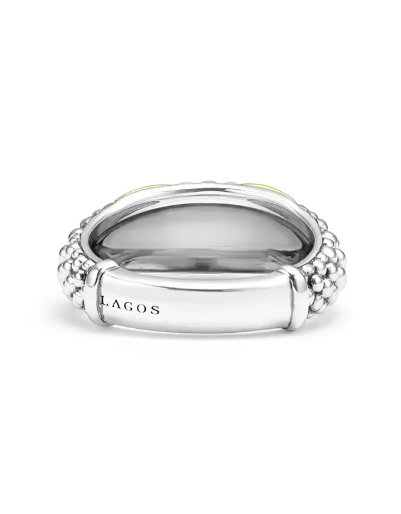 LAGOS Embrace Two-Tone X Caviar Ring