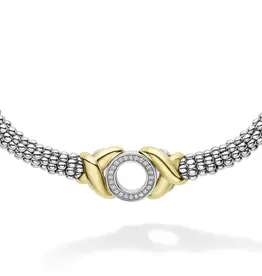 LAGOS Embrace 18K Gold XO Diamond Necklace