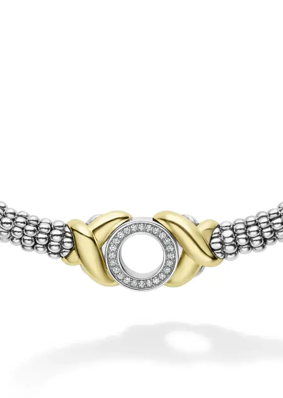 LAGOS Embrace 18K Gold XO Diamond Necklace