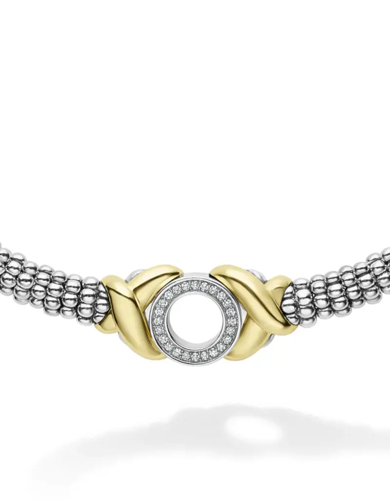 LAGOS Embrace 18K Gold XO Diamond Necklace