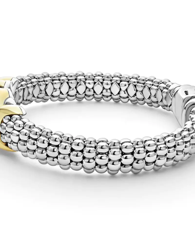 LAGOS Embrace 18K Gold XO Diamond Bracelet | 9mm