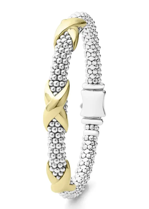 LAGOS Embrace Three Station X Caviar Bracelet | 6mm