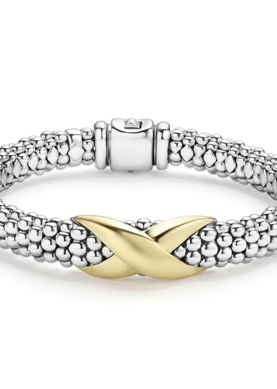 LAGOS Signature Caviar Two Tone Link Bracelet 001-610-06573, Hingham  Jewelers