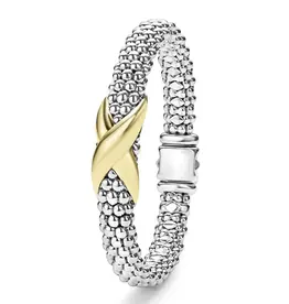 LAGOS Embrace Two-Tone X Caviar Bracelet | 9mm