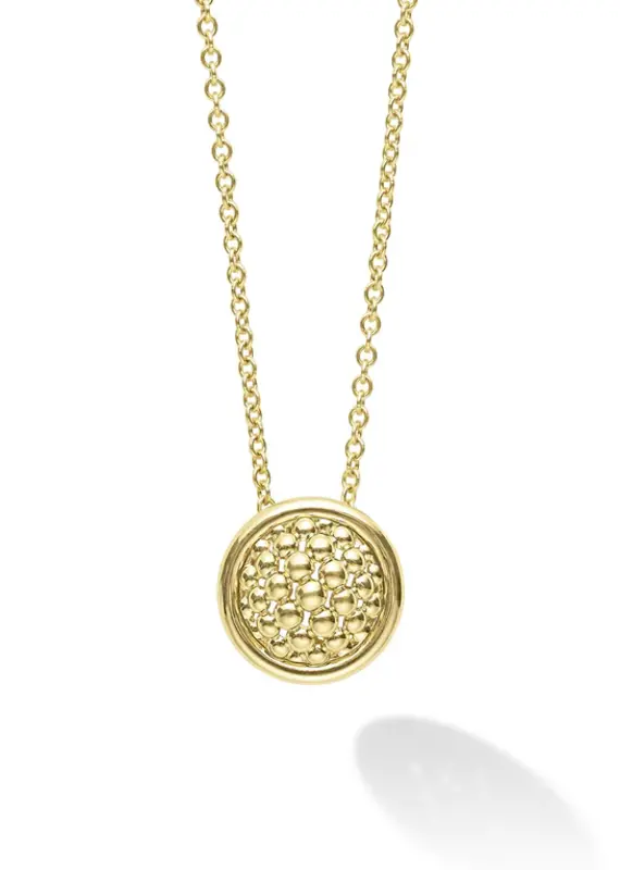 LAGOS Meridian 18K Gold Circle Pendant Necklace