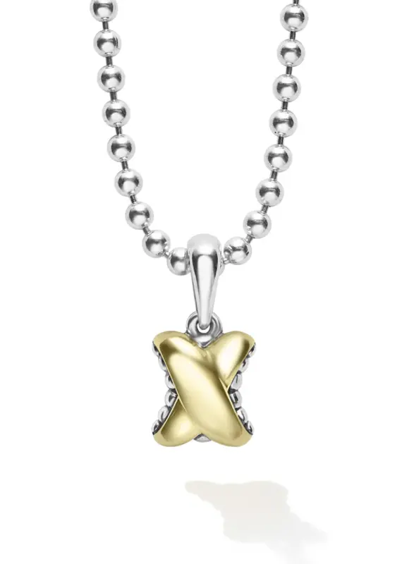 LAGOS Embrace Two-Tone X Pendant Necklace