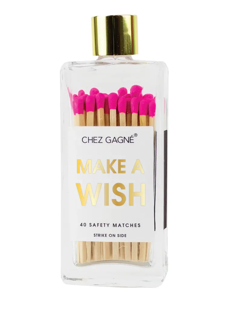 Glass Bottle MatchesMake A Wish j.hoffman's