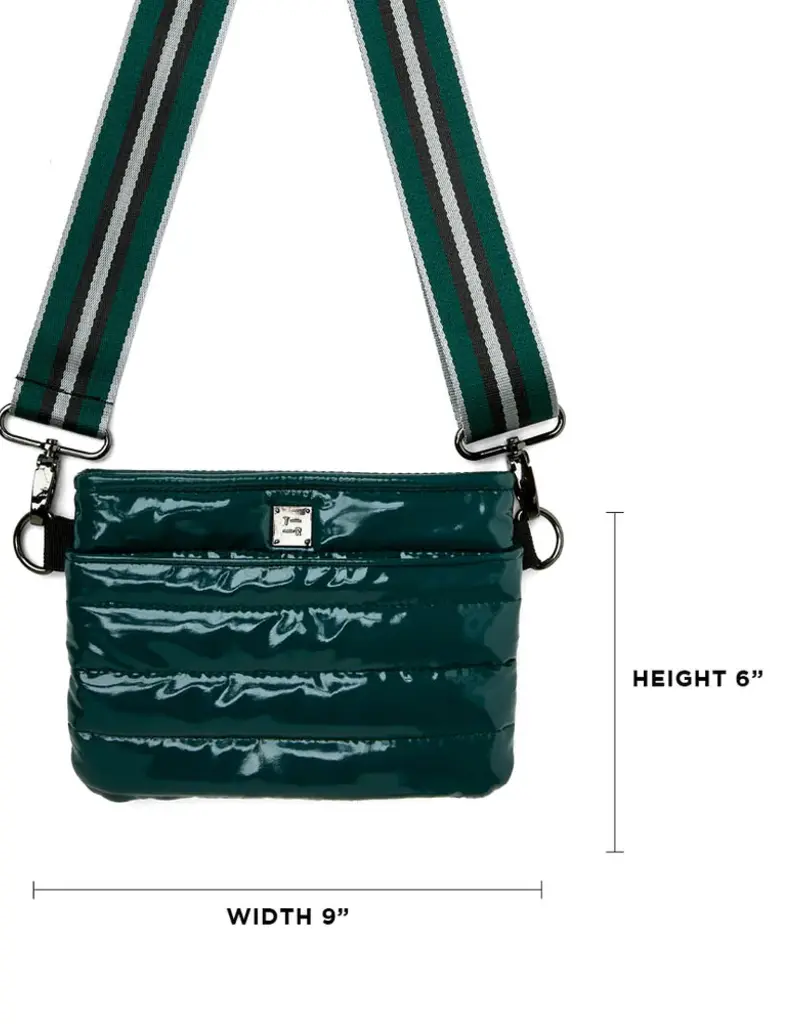Bum Bag Crossbody in Forest Patent - j.hoffman's