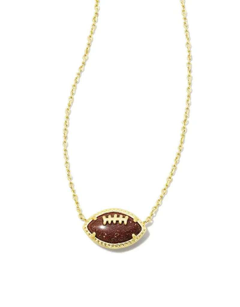 KENDRA SCOTT Football Short Pendant in Gold