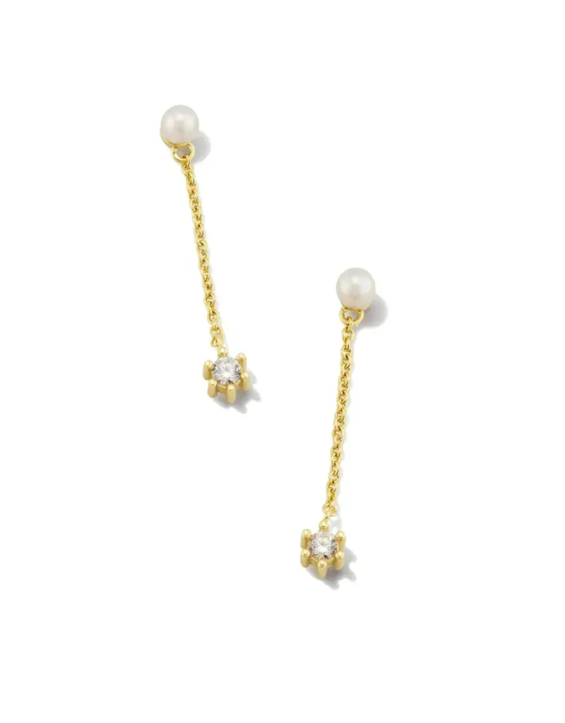 KENDRA SCOTT Leighton Pearl Linear Earring