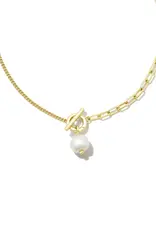 KENDRA SCOTT Leighton Pearl Chain Necklace