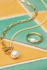 KENDRA SCOTT Leighton Pearl Chain Necklace