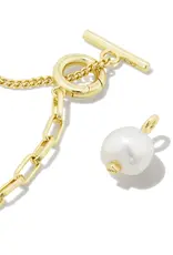 KENDRA SCOTT Leighton Pearl Chain Necklace