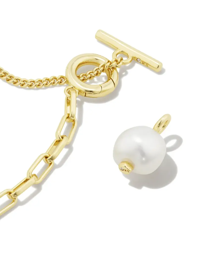 KENDRA SCOTT Leighton Pearl Chain Necklace