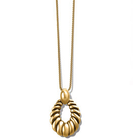 Athena Scalloped Convertible Necklace in Gold