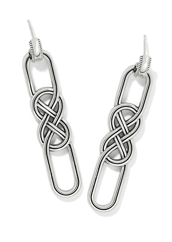 Interlok Braid Post Drop Earring