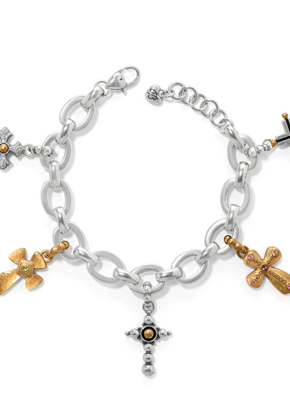 Majestic Cross Charm Bracelet