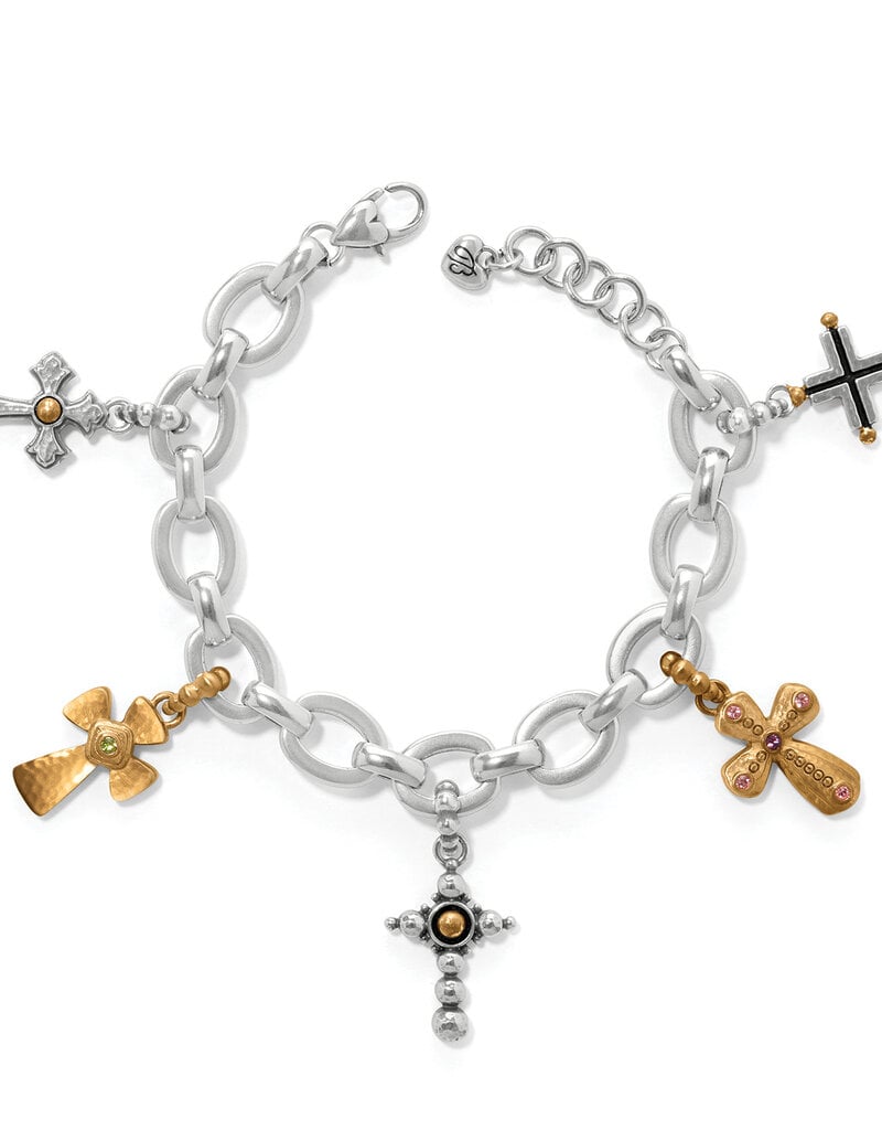 Majestic Cross Charm Bracelet