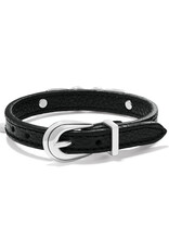 Interlok Braid Leather Bracelet in Black